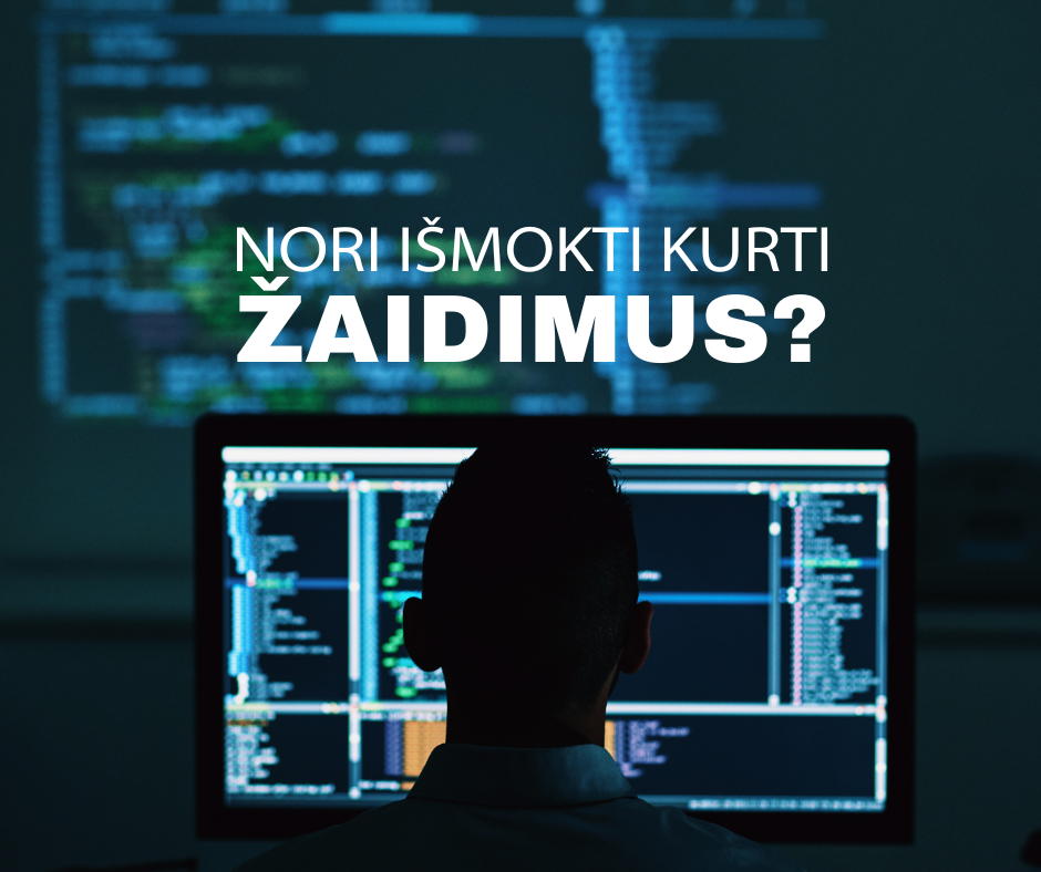 🎮 Žaidimų programuotojas su Unity