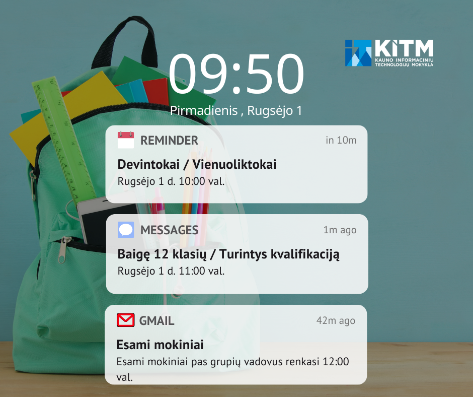 Rugsėjo 1-oji jau čia pat! 🔔🎉