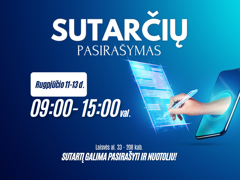 Sutarčių pasirašymas