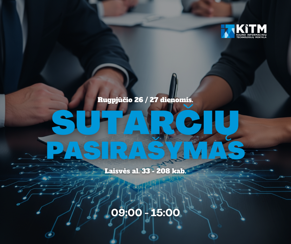 📣 Papildomas priėmimas baigiasi – laikas pasirašyti sutartis!