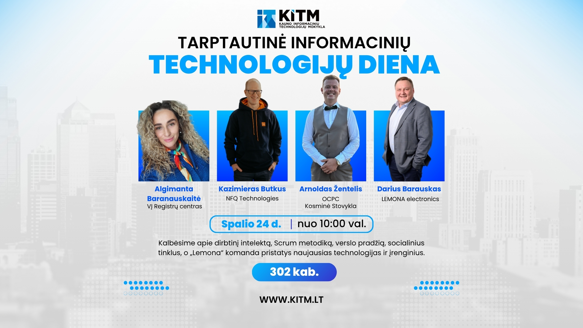 Tarptautinė informacinių technologijų diena KITM – spalio 24 d.!