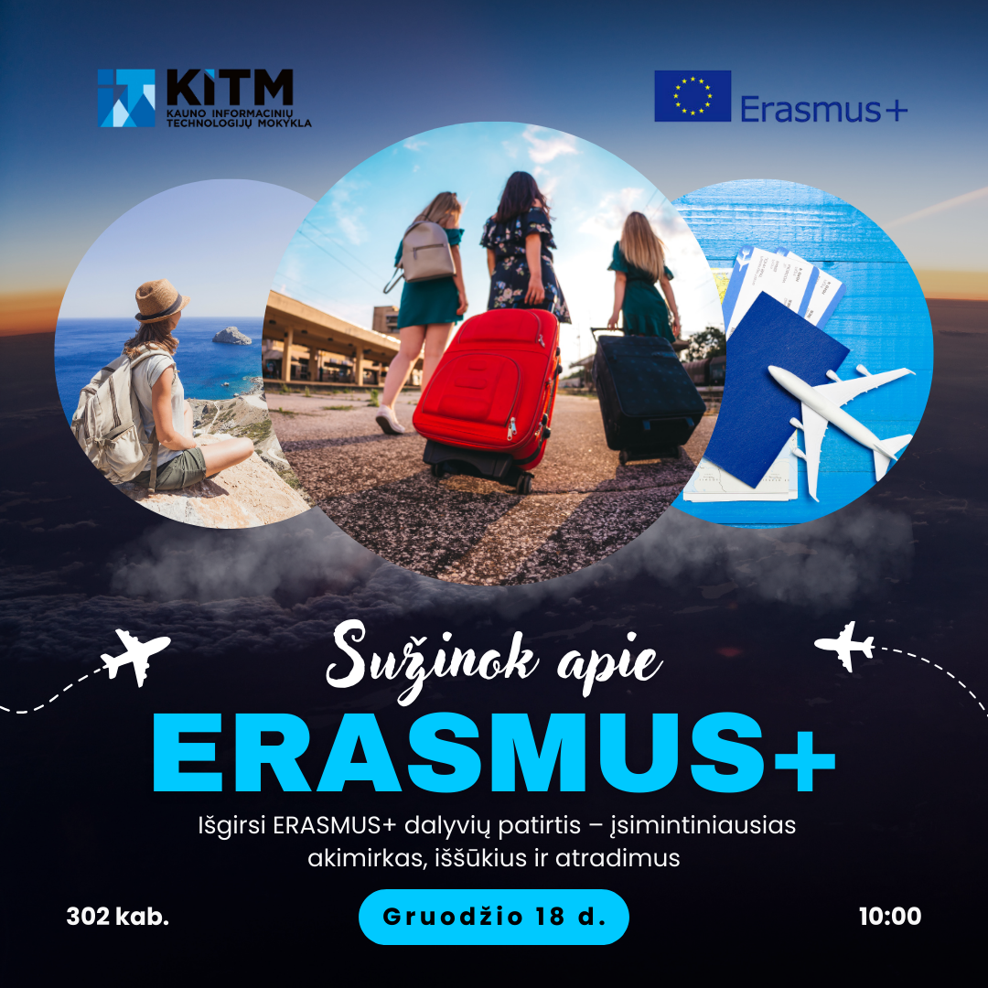 Sužinok apie ERASMUS+