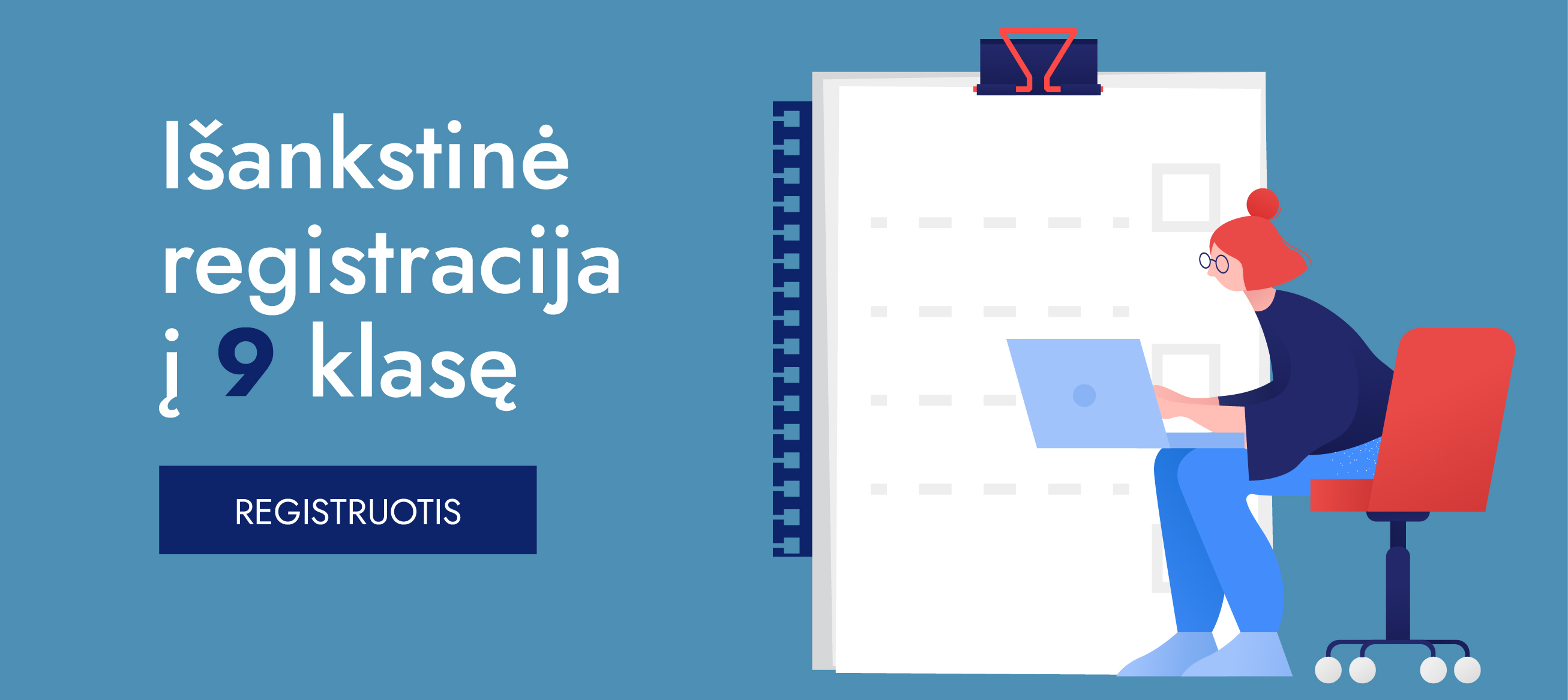 Išankstinė registracija į 9 klasę